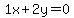 1x%2B2y=0