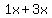 1x%2B3x