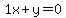 1x%2By=0