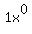 1x%5E0