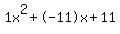 1x%5E2%2B-11x%2B11