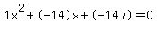 1x%5E2%2B-14x%2B-147+=+0