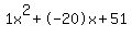 1x%5E2%2B-20x%2B51