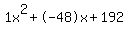 1x%5E2%2B-48x%2B192