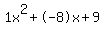 1x%5E2%2B-8x%2B9