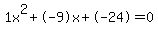1x%5E2%2B-9x%2B-24+=+0