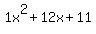 1x%5E2%2B12x%2B11