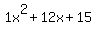 1x%5E2%2B12x%2B15