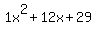 1x%5E2%2B12x%2B29