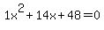 1x%5E2%2B14x%2B48+=+0