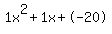 1x%5E2%2B1x%2B-20