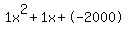 1x%5E2%2B1x%2B-2000