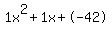 1x%5E2%2B1x%2B-42