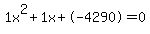 1x%5E2%2B1x%2B-4290+=+0