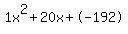 1x%5E2%2B20x%2B-192
