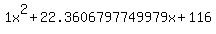 1x%5E2%2B22.3606797749979x%2B116