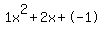 1x%5E2%2B2x%2B-1