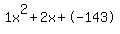 1x%5E2%2B2x%2B-143