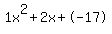 1x%5E2%2B2x%2B-17