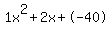 1x%5E2%2B2x%2B-40