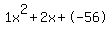 1x%5E2%2B2x%2B-56