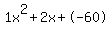 1x%5E2%2B2x%2B-60
