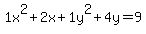 1x%5E2%2B2x%2B1y%5E2%2B4y=%2B9