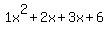 1x%5E2%2B2x%2B3x%2B6