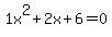 1x%5E2%2B2x%2B6+=+0