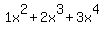 1x%5E2%2B2x%5E3%2B3x%5E4