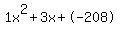 1x%5E2%2B3x%2B-208