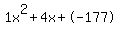 1x%5E2%2B4x%2B-177
