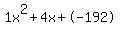 1x%5E2%2B4x%2B-192