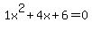 1x%5E2%2B4x%2B6+=+0