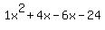 1x%5E2%2B4x-6x-24