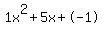 1x%5E2%2B5x%2B-1