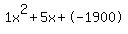 1x%5E2%2B5x%2B-1900