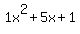 1x%5E2%2B5x%2B1