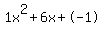 1x%5E2%2B6x%2B-1