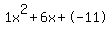 1x%5E2%2B6x%2B-11