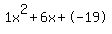 1x%5E2%2B6x%2B-19