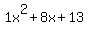 1x%5E2%2B8x%2B13