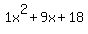 1x%5E2%2B9x%2B18