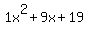 1x%5E2%2B9x%2B19