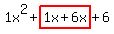1x%5E2%2Bhighlight%281x%2B6x%29%2B6