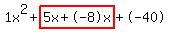 1x%5E2%2Bhighlight%285x%2B-8x%29%2B-40