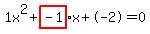 1x%5E2%2Bhighlight_red%28+-1%29+%2A+x%2B-2=0