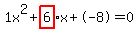 1x%5E2%2Bhighlight_red%28+6%29+%2A+x%2B-8=0