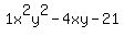 1x%5E2y%5E2-4xy-21