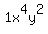 1x%5E4y%5E2